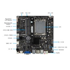 Моноблочная система Wintek BF2702 27'' FHD IPS (подставка с возможностью регулировки по высоте и портретного режима)/MB H610/SO-DIMM DDR4/WiFi/BT/Card Reader/клавиатура+мышь, блок питания 220Вт HuntKey