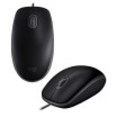 Мышь Logitech B110 Silent, Черный Mouse optical, 2+1 buttons, USB, black, [910-005508]