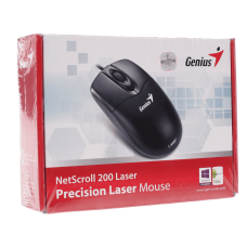 Мышь Genius NetScroll 200, Laser, 800/1600dpi, USB