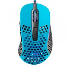 Мышь XTRFY M4 RGB, Pixart 3389 sensor, 16000 dpi, USB, right-handed, Ultra-Light, Miami Blue