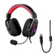 Гарнитура Redragon Zeus X, Черный Garnitura 64 Ohm, 50-20000Hz, 98dB, 2m cable 7.1 virtual, RGB, USB, Black