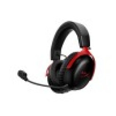 Гарнитура, HyperX, A59Z0AA, Cloud III S Wireless, Микрофон съёмный гибкий, Динамики 53 мм, 64 Ом, 20-20000 гц, Беспроводные, Чёрный-Красный