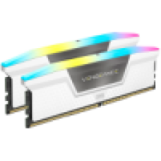 Corsair DDR5, 5600MT/s 32GB 2x16GB DIMM, Unbuffered, 40-40-40-77, XMP 3.0, VENGEANCE RGB DDR5 Heatspreader, RGB LED, 1.25V, White