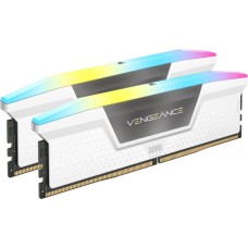 Corsair VENGEANCE RGB DDR5 32GB (2 x 16GB) DDR5 6400 CL32-40-40-84 1.40V Intel XMP - WHITE