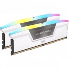 Corsair DDR5, 6000MT/s 32GB 2x16GB DIMM, Unbuffered, 36-44-44-96, Std PMIC, XMP 3.0, VENGEANCE RGB DDR5, 1.4V, white