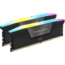CORSAIR DDR5, 6000MT/s 48GB 2x24GB DIMM, 30-36-36-76, Std PMIC, XMP 3.0, VENGEANCE RGB DDR5 Black Heatspreader, RGB LED, 1.4V