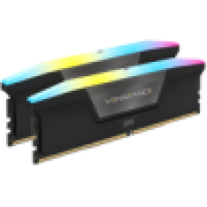 Corsair DDR5, 5600MT/s 64GB 2x32GB DIMM, Unbuffered, 40-40-40-77, Std PMIC, XMP 3.0, VENGEANCE RGB DDR5 Black Heatspreader, Black PCB, 1.25V