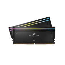 CORSAIR DDR5, 6600MT/s 64GB 2x32GB DIMM, 32-39-39-76, Std PMIC, XMP 3.0, DOMINATOR PLATINUM RGB DDR5 Black Heatspreader, Black PCB, 1.4V