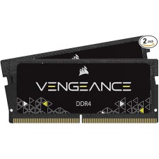 CORSAIR DDR4, 2666MHz 16GB 2x8GB SODIMM, Unbuffered, 18-19-19-39, Black PCB, 1.2V