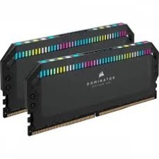 Corsair DDR5, 6000MT/s 32GB 2x16GB DIMM, Unbuffered, 36-44-44-96, Std PMIC, XMP 3.0, DOMINATOR PLATINUM RGB DDR5 Black Heatspreader, Black PCB, 1.4V