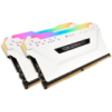 Corsair VENGEANCE RGB PRO 32GB (2x16GB) DDR4 3200 (PC4-25600) C16 1.35V Desktop Memory - White, 0840006620075