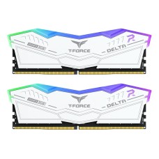 Оперативная память 64GB Kit 2x32GB 6000MHz DDR5 TeamGroup DELTA RGB CL30 1.4V FF4D564G6000HC30CDC01 White