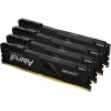 Оперативная память 64GB Kit (4x16Gb) DDR4 3200MHz Kingston FURY Beast Black CL16 KF432C16BB1K4/64