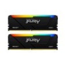 Комплект модулей памяти, Kingston, FURY Beast RGB KF436C17BB2AK2/16 (Kit 2x8GB), DDR4, 16GB, DIMM
