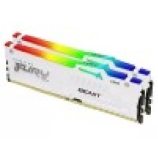 Оперативная память 32GB Kit (2x16) DDR5 6000MHz Kingston FURY Beast Whit RGB EXPO KF560C30BWEAK2-32