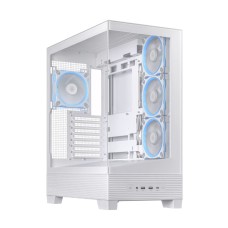 Корпус для ПК ASUS A31 PLUS TG ARGB Panoramic Design Case, BTF Support, WHITE
