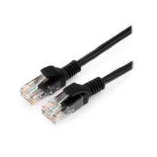 Патч-корд Cablexpert PP10-3M/­BK, Черный Cable Patch cord UTP 5e-Cat 3 m