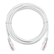 Патч-корд NETLAN U/UTP 4 пары, Кат.5е (Класс D), 100МГц, 2хRJ45/8P8C, T568B, заливной, многожильный, BC (чистая медь), PVC нг(B), белый, 1м, уп-ка 10шт.
