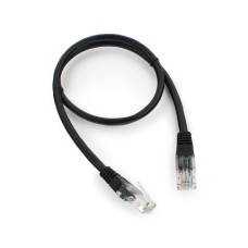Патч-корд Cablexpert PP10-0.5M/­Y, Чёрный Cable Patch cord UTP 5e-Cat 0.5 m BK