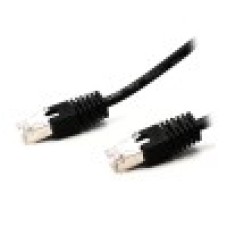 Патч-корд Ship S4025BK0100-P, черный, экранированный Cable Patch cord FTP 6-Cat 1 m