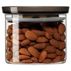 Банка для хранения Ardesto Fresh, 380 мл, стекло, пластик, силикон