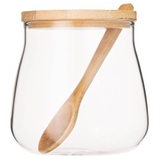 Банка для хранения Ardesto Fresh Sugar 500 мл, стекло, бамбук