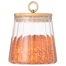 Банка для хранения Ardesto Fresh Vintage 650 мл, стекло, бамбук AR1365BV