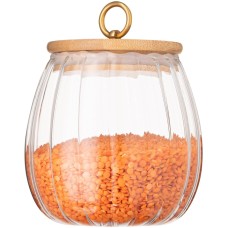 Банка для хранения Ardesto Fresh Vintage 750 мл, стекло, бамбук AR1375BV