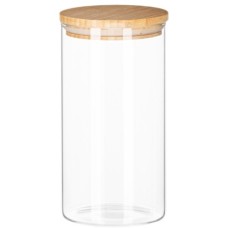 Банка для хранения Ardesto Fresh, круглая, 760 мл, стекло, бамбук, Артикул: AR1376BLR /Китай/