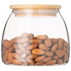 Банка для хранения Ardesto Fresh Classic 800 мл, стекло, бамбук AR1380BC