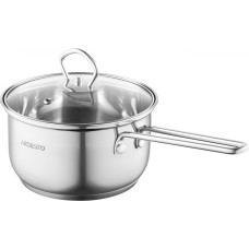 Ковш Ardesto Gemini Bari, стеклянная крышка, 1.6 л, нержавеющая сталь AR1916SS