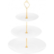 Блюдо 3-х ярусное Ardesto, 26,5*32 см, фарфор