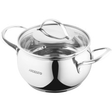 Кастрюля Ardesto Gemini Liguria, 2.2л, стеклянная крышка, нержавеющая сталь