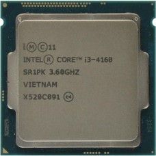 Процессор Intel Core i3-4160 3.6Ghz, 3 MB 2/4, Intel® HD Graphics 4400, FCLGA1150