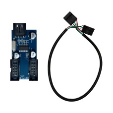 Разветвитель USB 2.0 (9 pin female) на 2 x USB 2.0 (9 pin male)