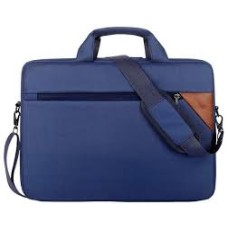 Сумка T60 Okade цвет синий с коричневым уголком