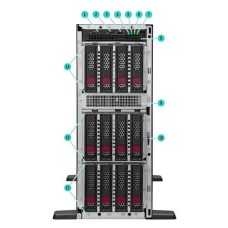 Сервер HPE/ML350 Gen11/1/Xeon Silver/4510(12C/24T)/2,4 GHz/1x32 Gb/4LFF/2x4TB SATA/4x1GbE/2x 1000W Titanium