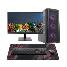 Системный блок Core i5-12400F-2.5GHz/H610/RAM 32GB/SSD 1TB (M.2)/RTX4060-8GB/no DVD/650WLCD 23.8" HikVision/Key/Pa