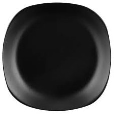 Тарелка десертная квадратная Ardesto Molize, 20 см, черная , керамика
