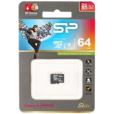 SILICON POWER 64GB Elite microSDHC/SDXC U1 V10 Full HD 1080p