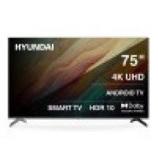 Телевизор LED Hyundai 75" H-LED75BU7009 Smart Android TV Frameless черный/­4K Ultra HD/­DVB-T/­60Hz/­DVB