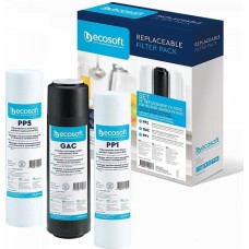 Комплект картриджей (фильтров) Ecosoft 1-2-3 Standart (2 полипропилена + уголь)