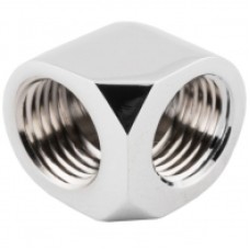 Фитинг угловой Bykski B-EW90 <90гр. внутренняя резьба G1/4, Silver>