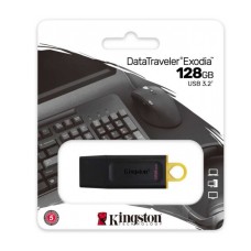 USB Флешка 128Gb Kingston DataTraveler Exodia, USB 3.2, Black-Yellow