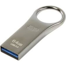 Silicon Power Jewel - J80 64GB Pendrive USB 3.2 Gen 1 Silver, Zinc Alloy Housing, Waterproof, dustproof and vibration-proof
