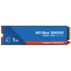 SSD POWERED BY SANDISK WD Blue SN5100 1TB M.2 2280 PCIe Gen4 x4 NVMe QLC 3D, Read/Write: 7100/6700 MBps, IOPS 1000K/1300K, TBW: 600