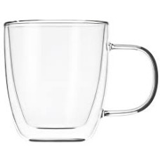 Набор чашек с ручками Ardesto с двойными стенками, 310 мл, H 10,2 см, 2 шт, боросиликатное стекло AR2631GH