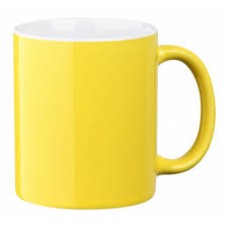 Чашка Ardesto Bari, 330 мл, желтая, керамика
