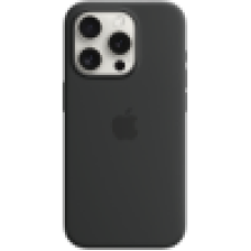 iPhone 15 Pro Silicone Case with MagSafe - Black,Model A3125
