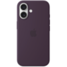 iPhone 16 Silicone Case with MagSafe - Plum,Model A3313
